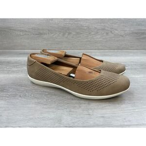 Sofft Marisa Women's Ballet Flat Slip-On Leather 8.5 Brown Casual Comfort Shoes